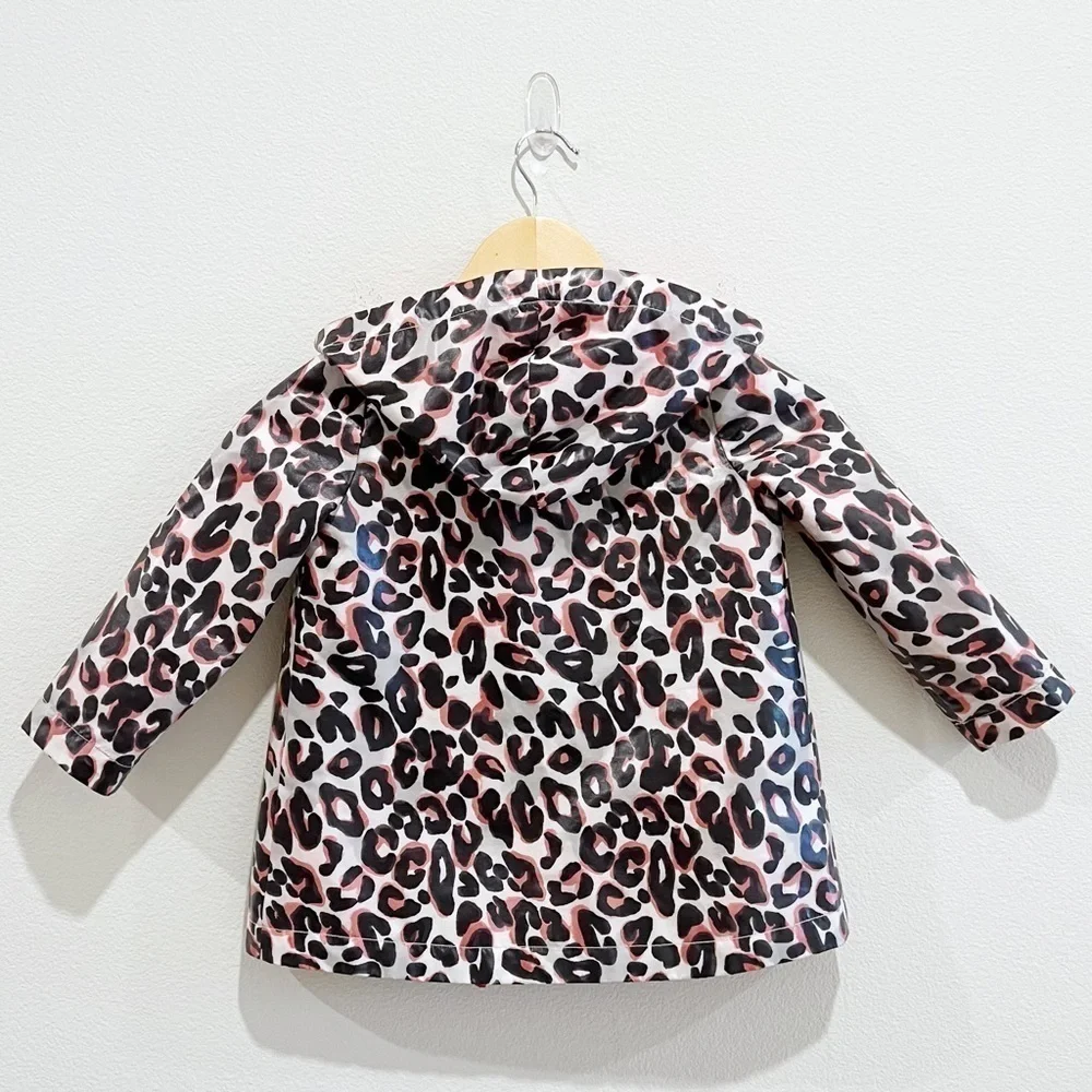 GYMBOREE Animal Print Leopard Rain Jacket XS